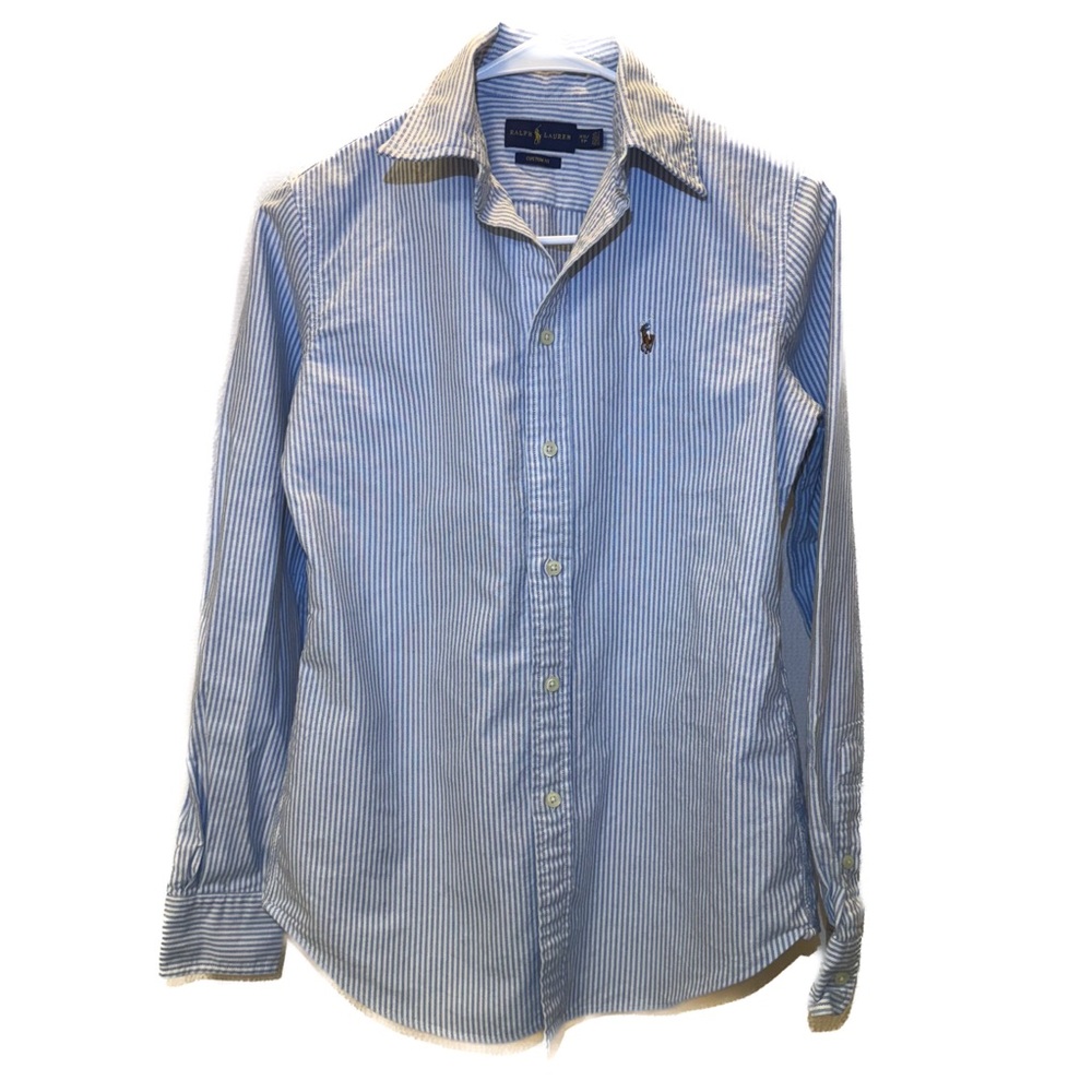 Polo by Ralph Lauren Blue Striped Women’s Shirt